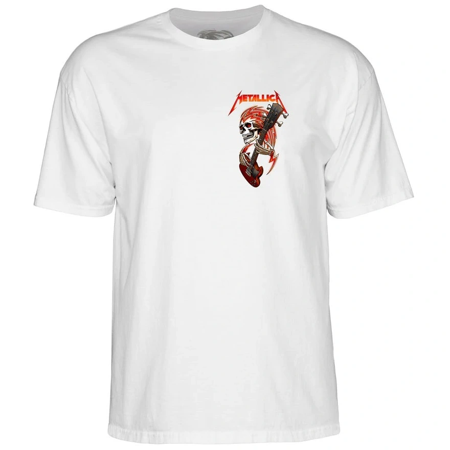 Powell Peralta Metallica Collab White T-Shirt [Size: M]