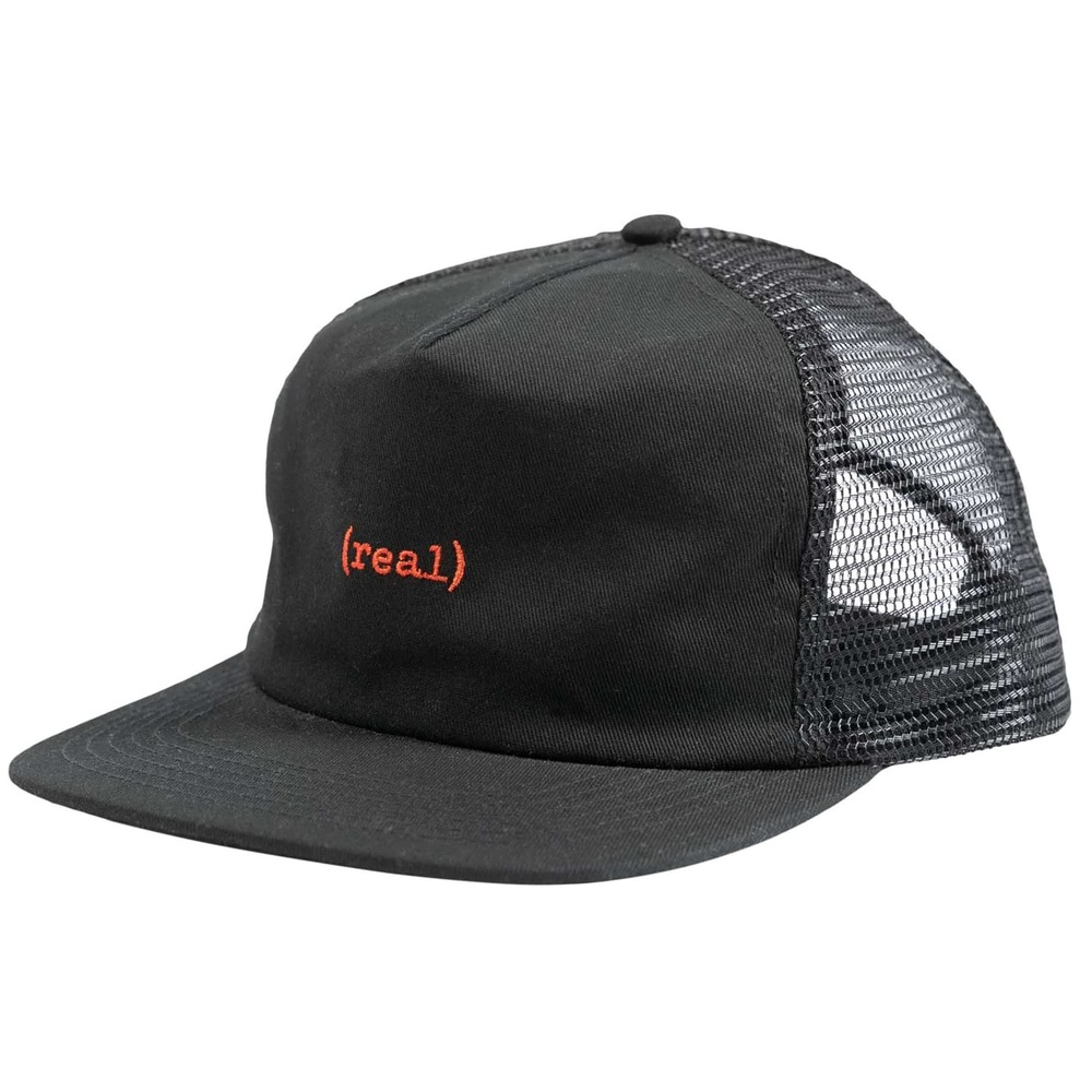 Real Skateboards Lower Black Red Adjustable Hat Cap