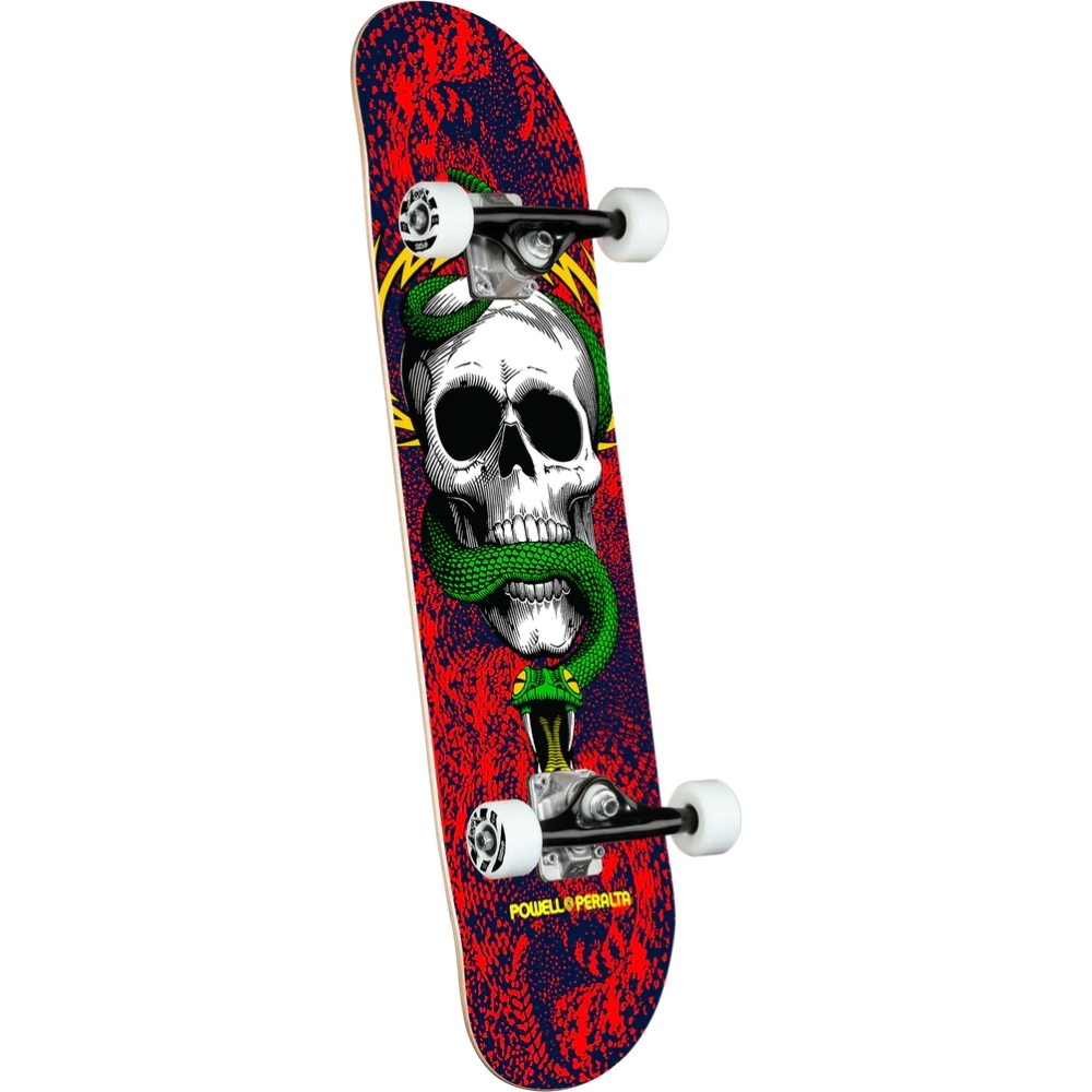 Powell Peralta Skull & Snake Red Navy 7.75 Complete Skateboard