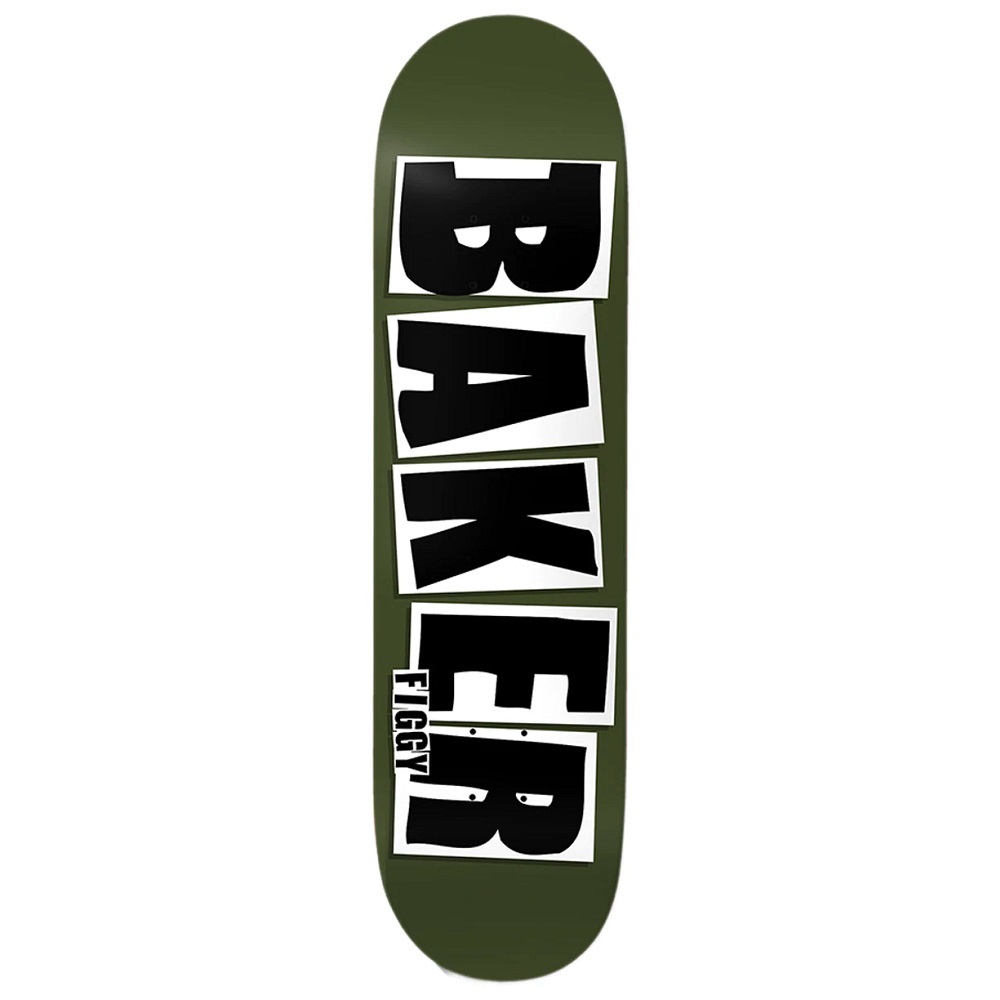 Baker Figgy Brand Name Forest Matte 8.5 Skateboard Deck Gripped