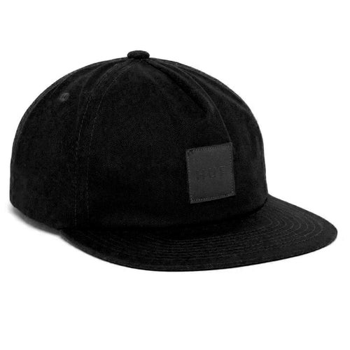 HUF Essentials Unstructured Box Black Snapback Hat