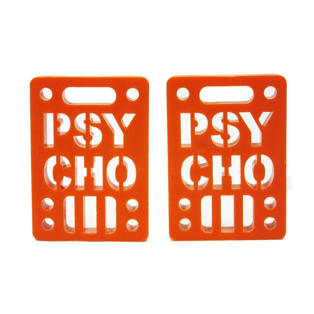 Vision Psycho Orange 1/4 Skateboard Riser Set