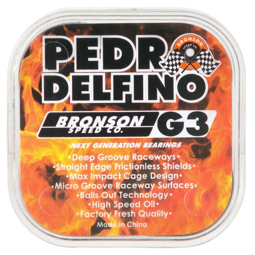 Bronson G3 Pedro Delfino 8Pk Skateboard Bearings