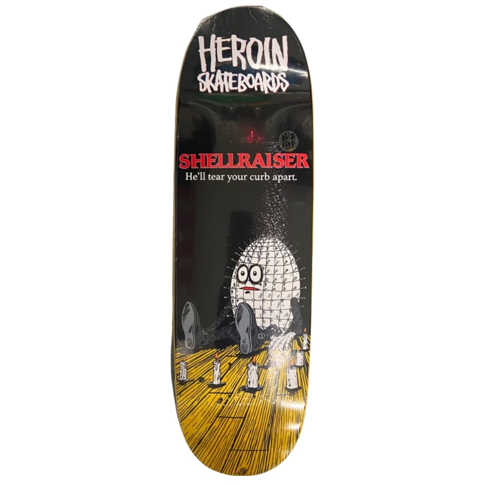 Heroin Shellraiser Yellow 9.4 Skateboard Deck