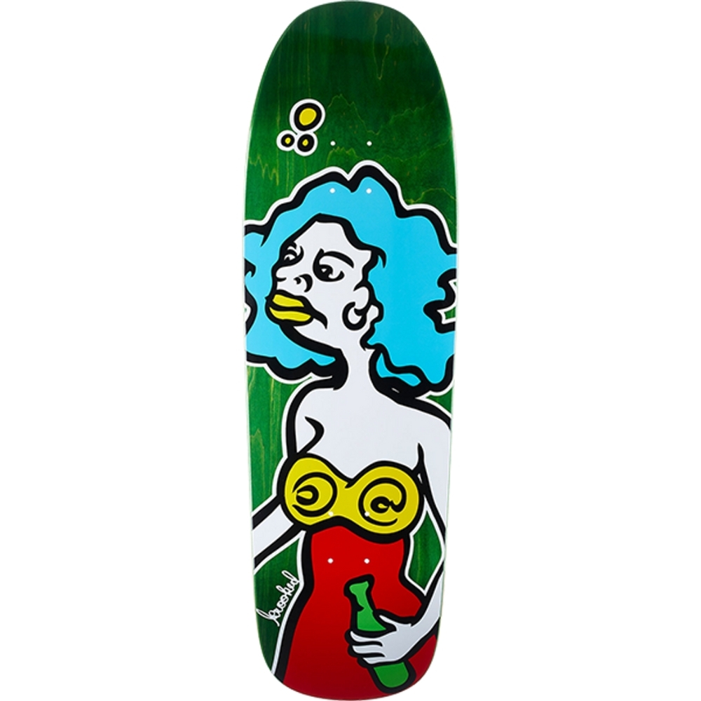 Krooked Mermaid Redux Green 9.81 Skateboard Deck