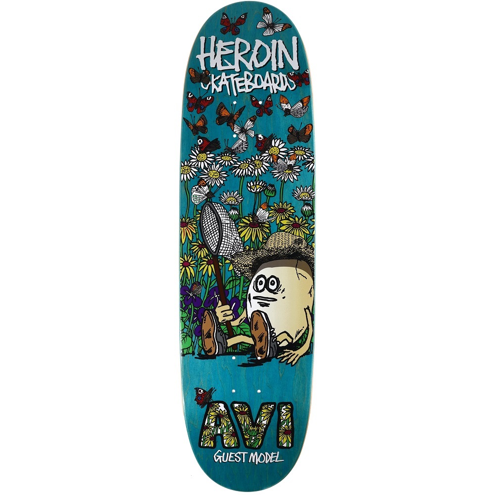 Heroin Avi Guest Egg Blue 8.88 Skateboard Deck