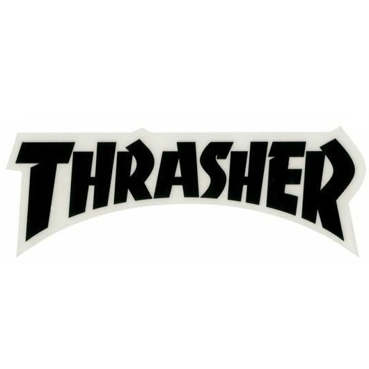 Thrasher Skate Logo Die Cut Sticker [Colour: Black]