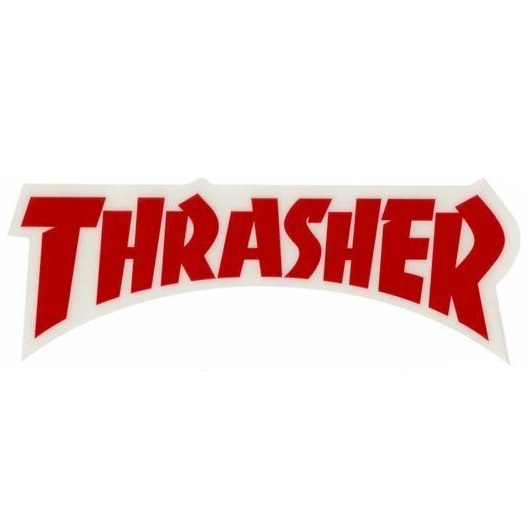 Thrasher Skate Logo Die Cut Sticker [Colour: Red]