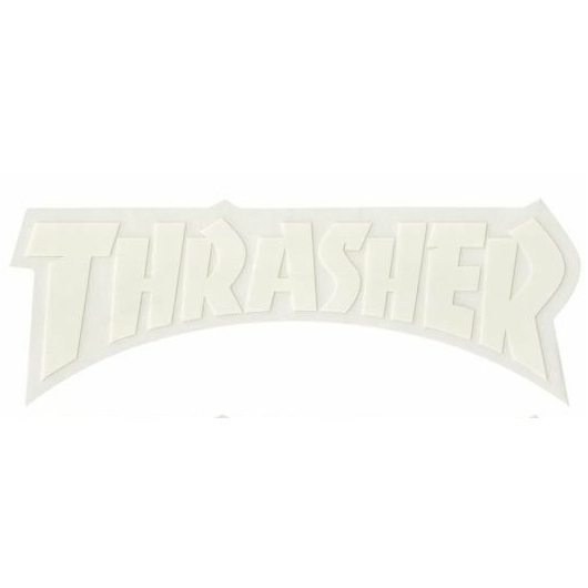 Thrasher Skate Logo Die Cut Sticker [Colour: White]