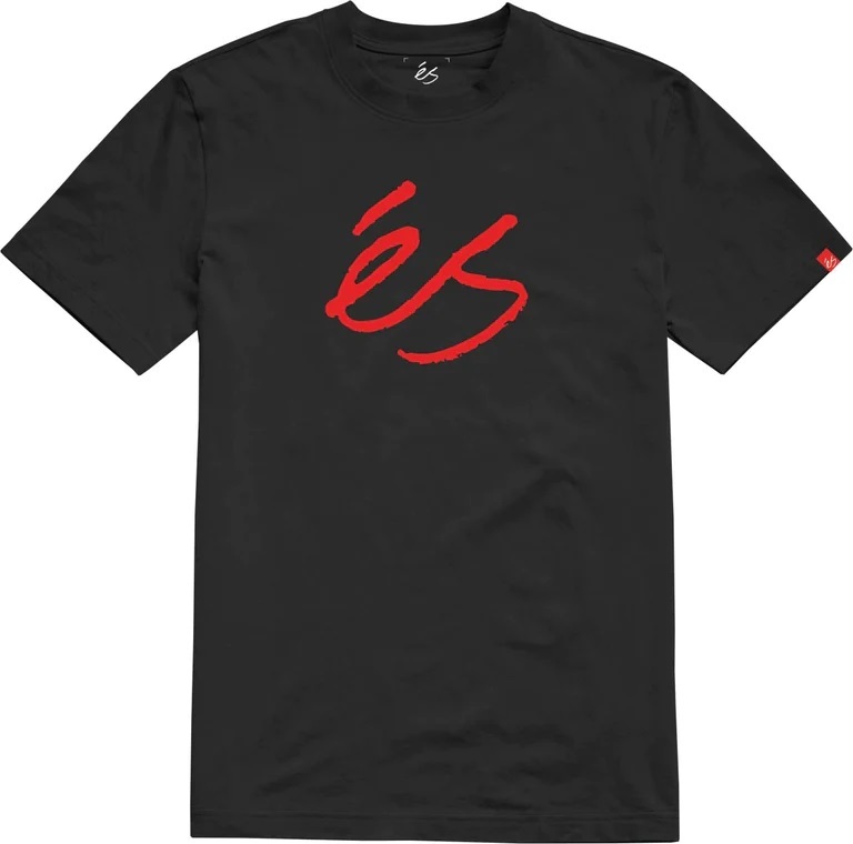 ES Script Mid Black T-Shirt [Size: S]