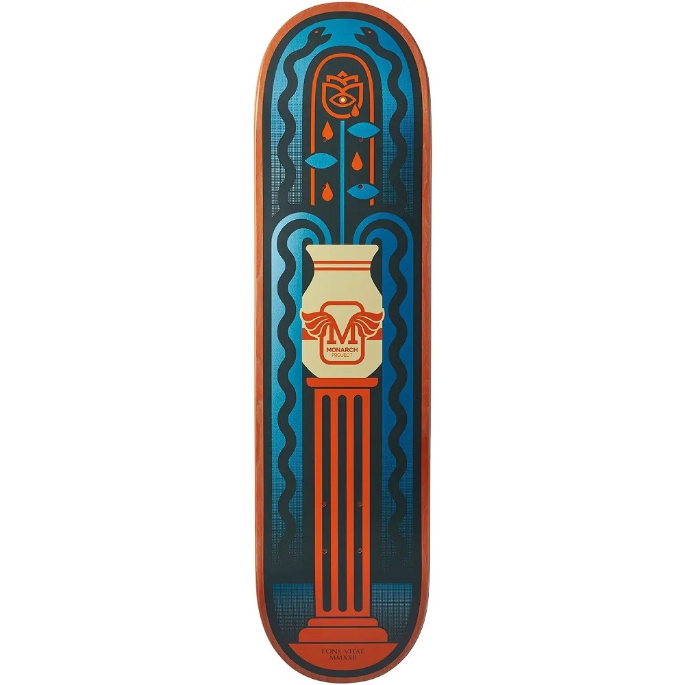 Monarch Fountain R7 Orange 8.0 Skateboard Deck