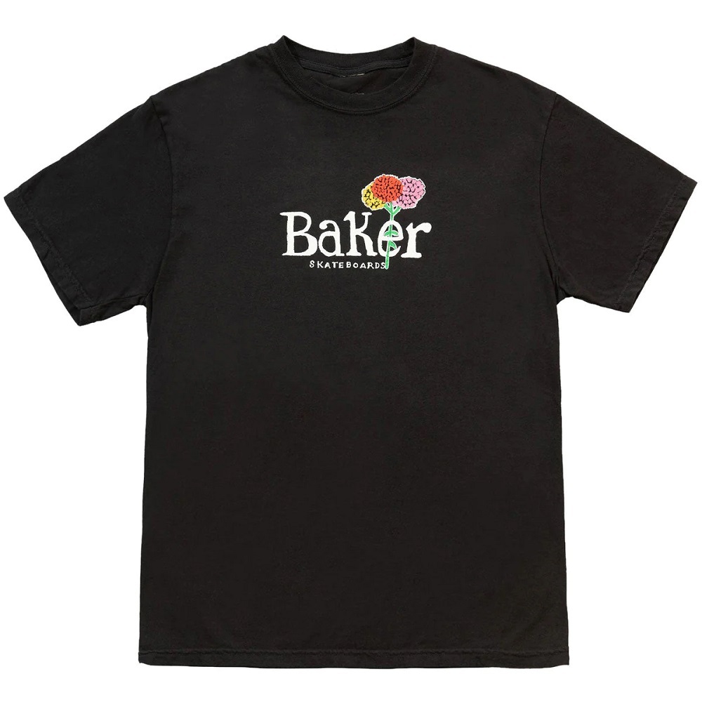 Baker Fleurs Black Wash T-Shirt [Size: S]