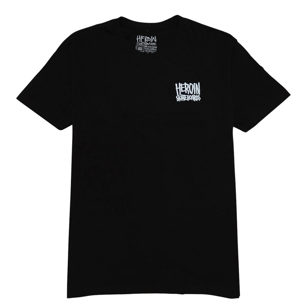 Heroin Fuck Drugs Black T-Shirt [Size: S]