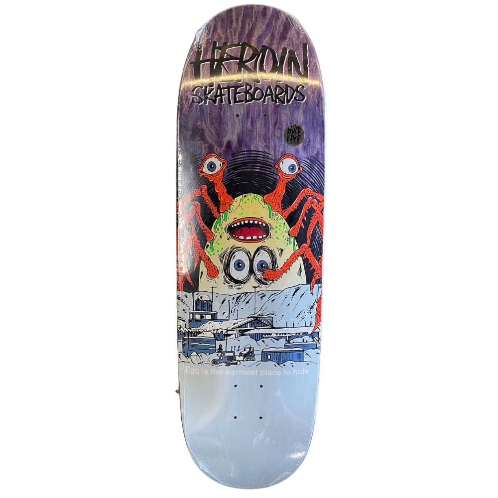 Heroin Space Egg 2 Purple 9.4 Skateboard Deck