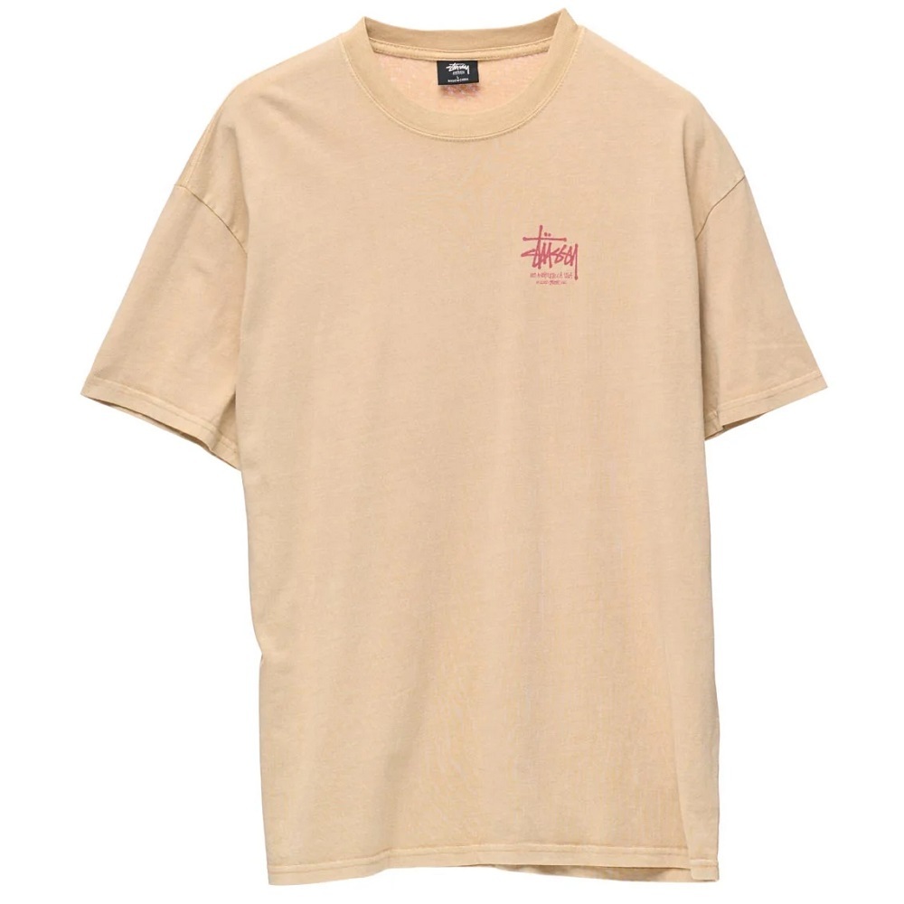 Stussy Dragon 50 50 Pigment Khaki T-Shirt [Size: S]