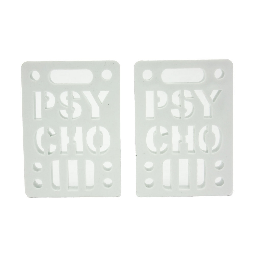 Vision Psycho White 1/8 Skateboard Riser Set