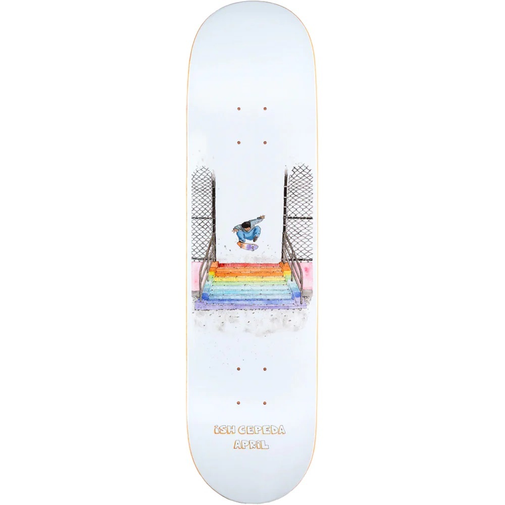 April Ish Cepeda Takashi 10 White 8.25 Skateboard Deck