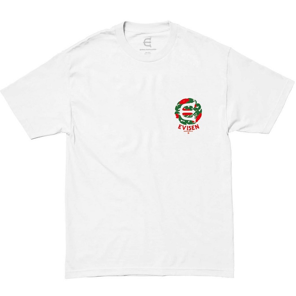 Evisen Tsubaki Logo White T-Shirt [Size: L]