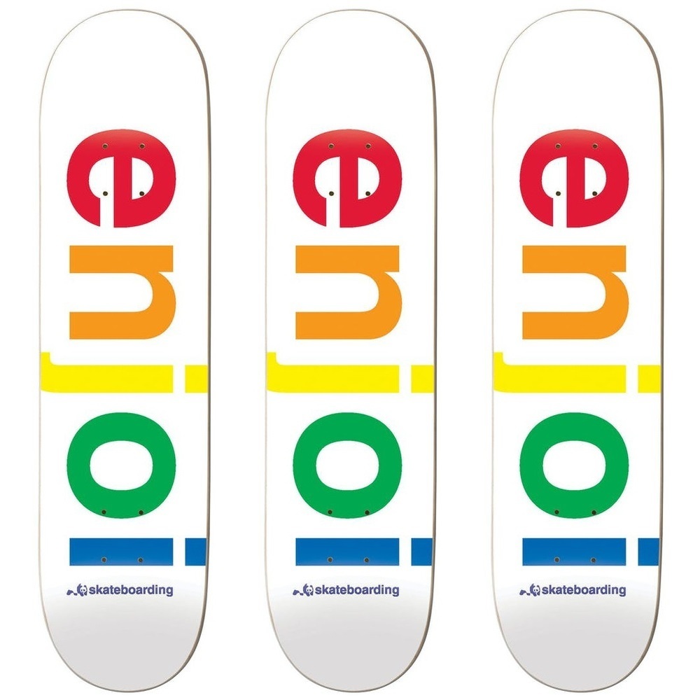 Enjoi Spectrum White 9.0 3 Pack Skateboard Decks