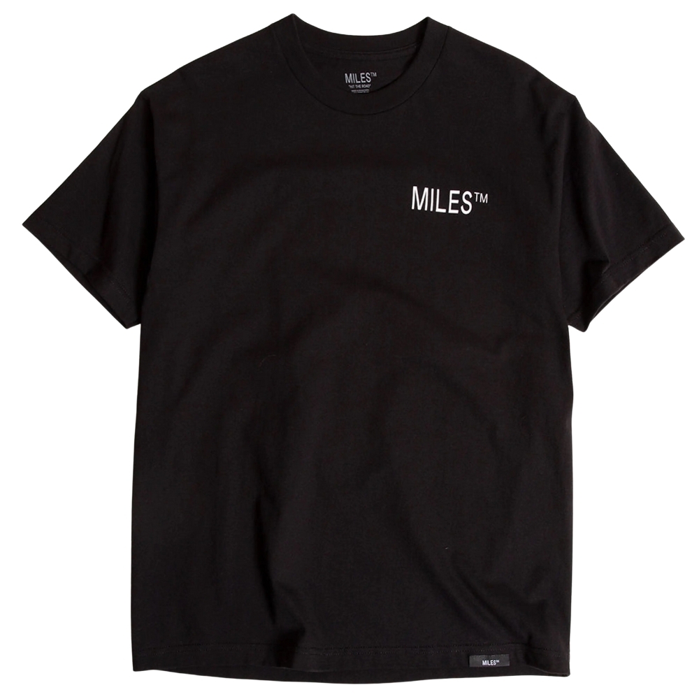 Miles Logo Hit Black T-Shirt [Size: S]