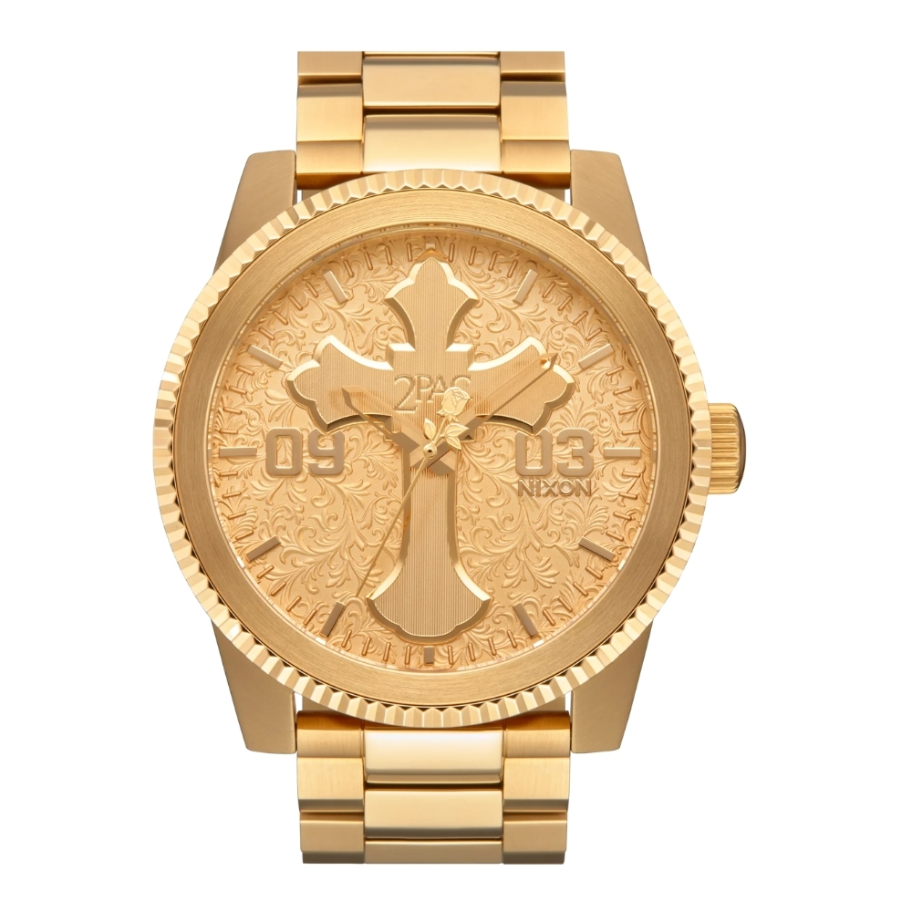 Nixon 2PAC Corporal Gold Gold Watch