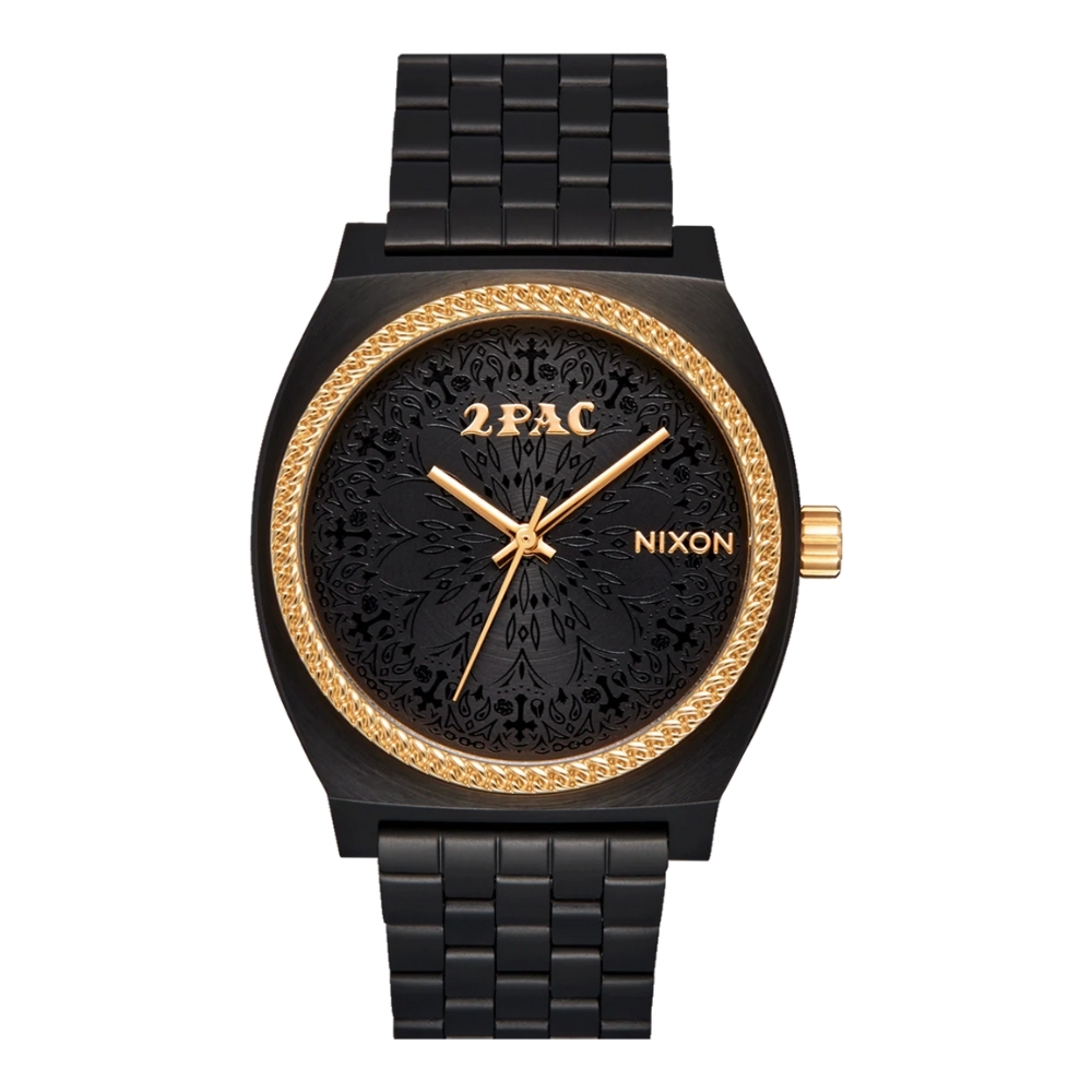 Nixon 2PAC Time Teller Black Gold Watch