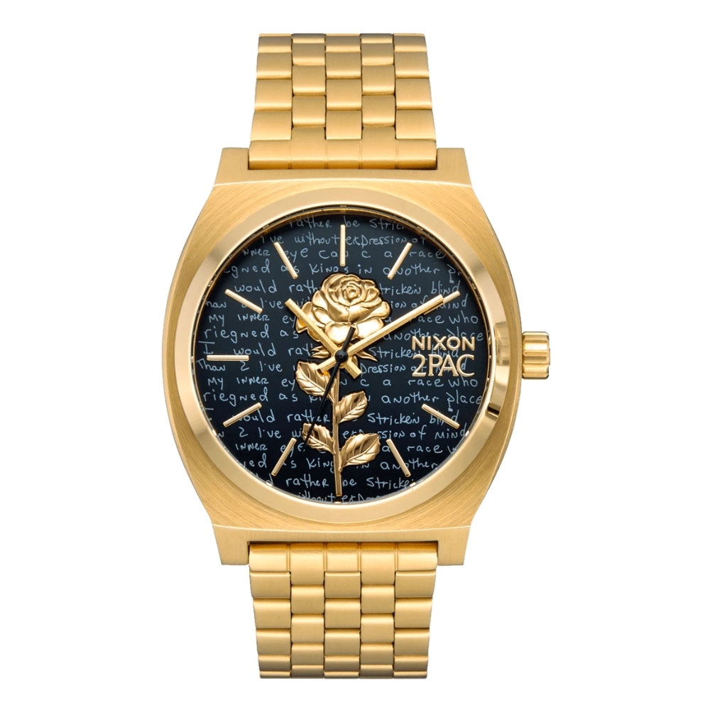 Nixon 2PAC Time Teller Gold Black Watch