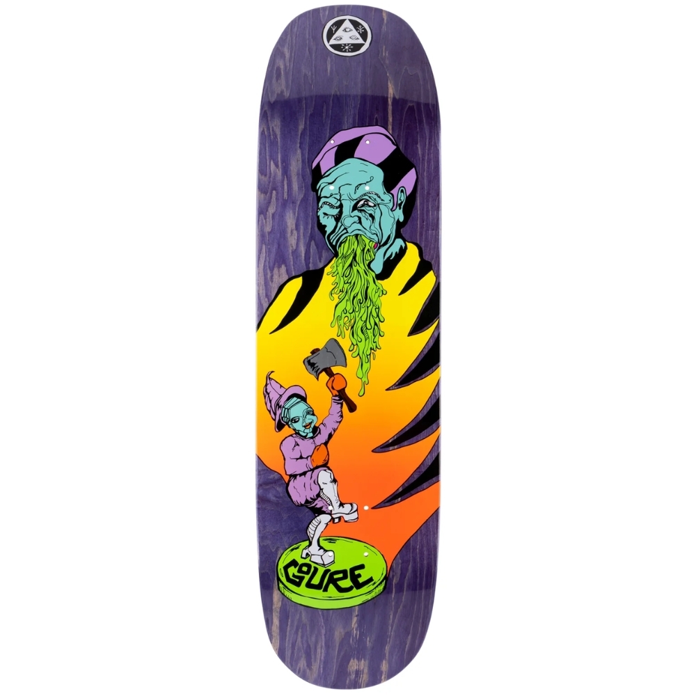 Welcome Divorced Jim On Moon Purple 8.5 Skateboard Deck