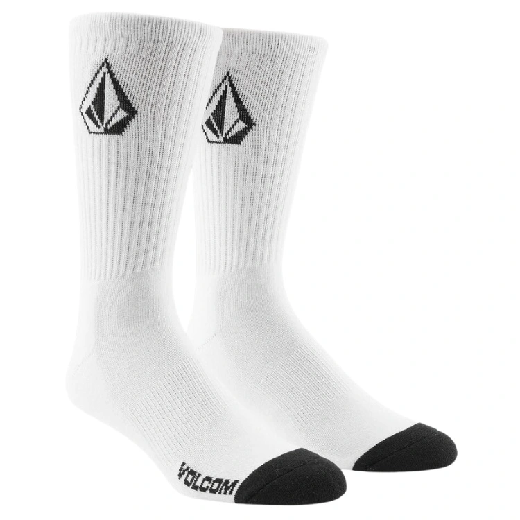 Volcom Full Stone White 3 Pack Socks