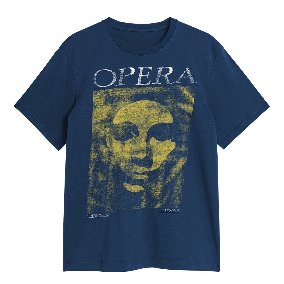 Opera Mask Vintage Navy T-Shirt [Size: XL]