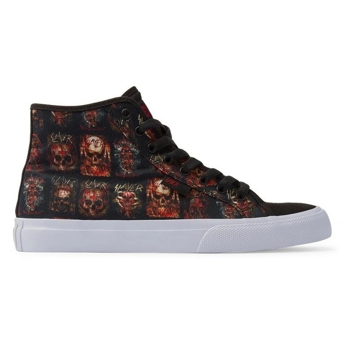 DC X Slayer Manual Hi Black White Print Mens Skate Shoes [Size: US 8]