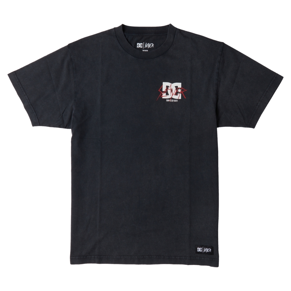 DC X Slayer 1981 Black Acid Wash T-Shirt [Size: S]