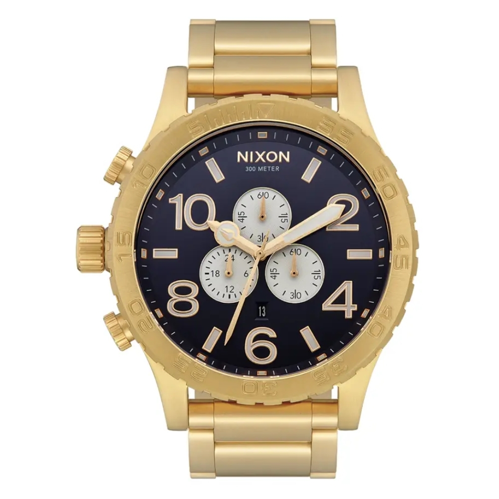 Nixon 51-30 Chrono V1 Gold Indigo Watch