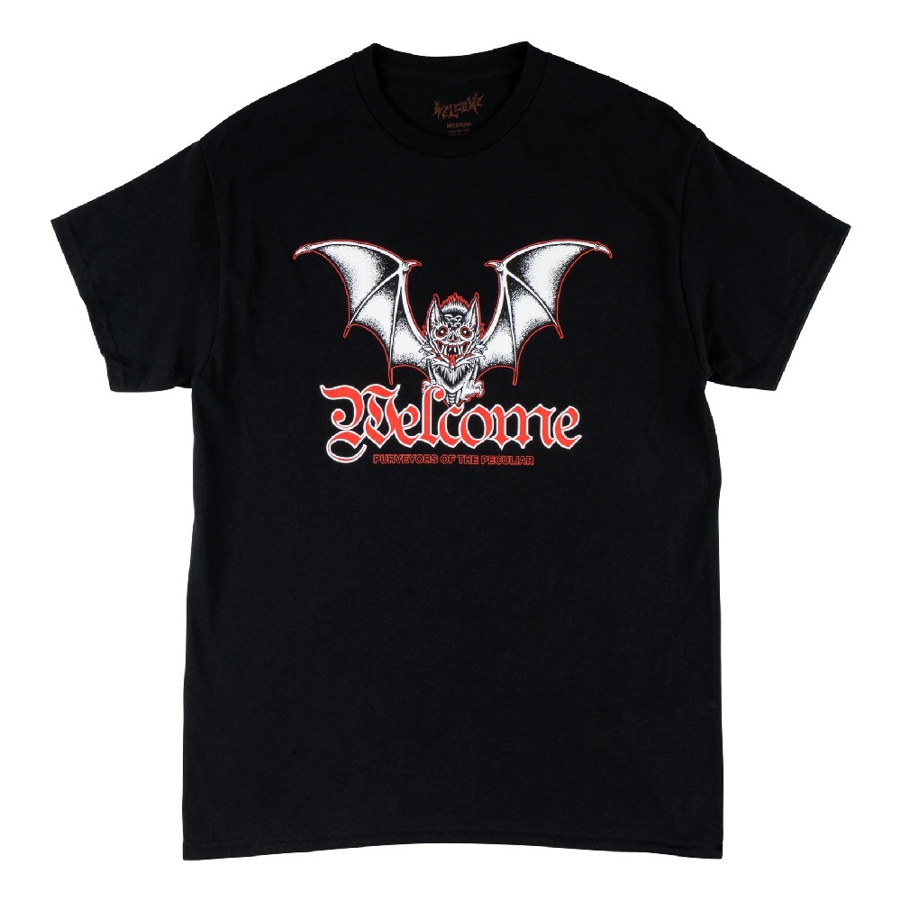 Welcome Skateboards Nocturnal Black T-Shirt [Size: S]