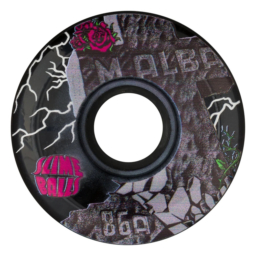 Slime Balls Malba OG Slime Black 86A 60mm Skateboard Wheels