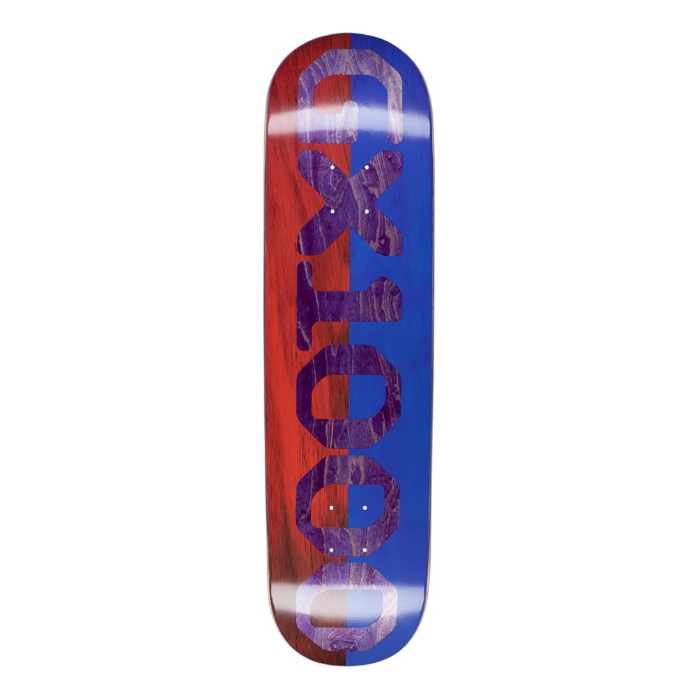 Gx1000 Split Stain Red Blue 8.75 Skateboard Deck