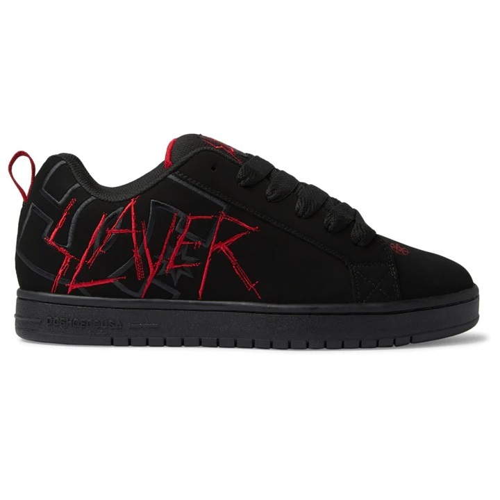 DC X Slayer CT Graffik Black Black Red Mens Skate Shoes [Size: US 9]