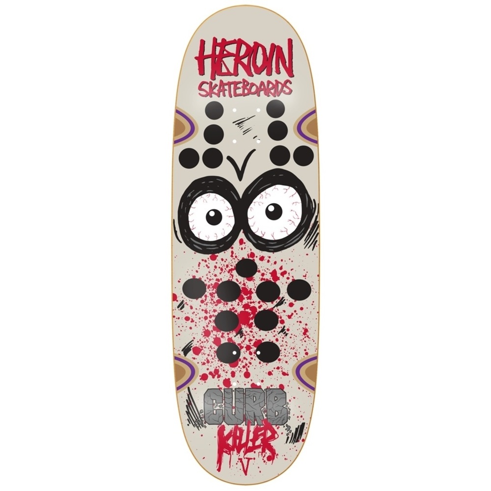 Heroin Curb Killer 5 Symmetrical 10.0 Skateboard Deck