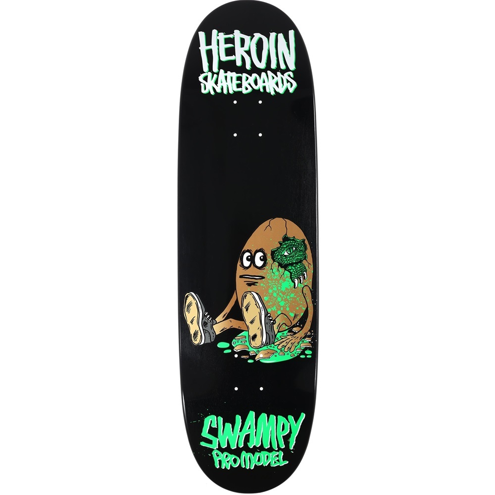 Heroin Swampy Alligator Egg Symmetrical 9.25 Skateboard Deck