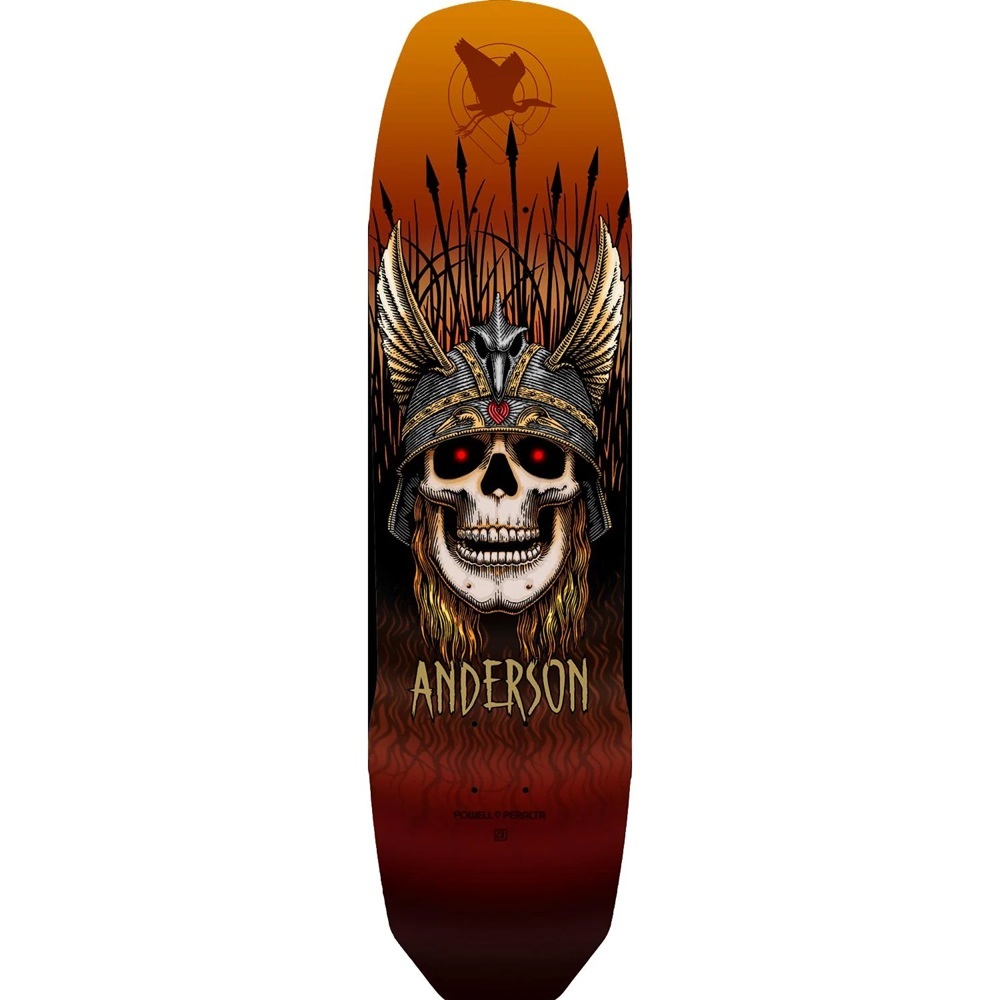 Powell Peralta Anderson Heron Skull Rust 8.45 Skateboard Deck