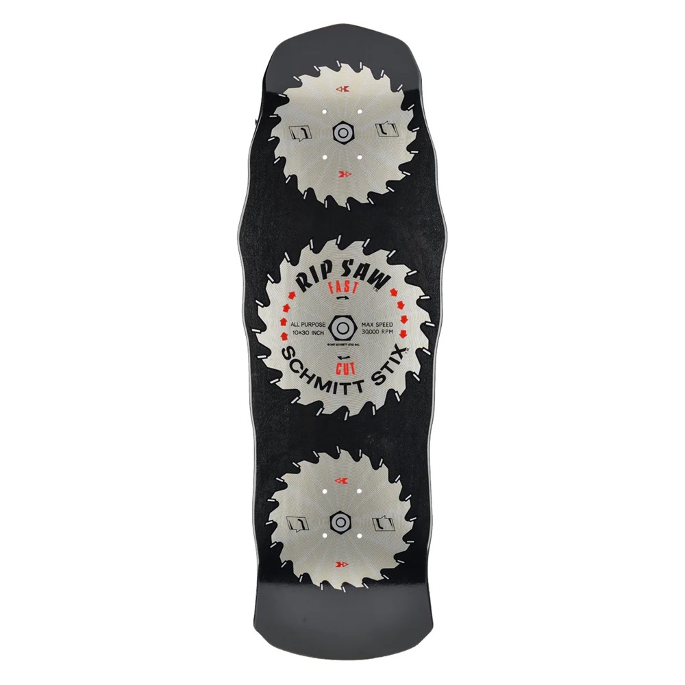 Schmitt Stix Ripsaw Modern Concave Black Reissue Skateboard Deck