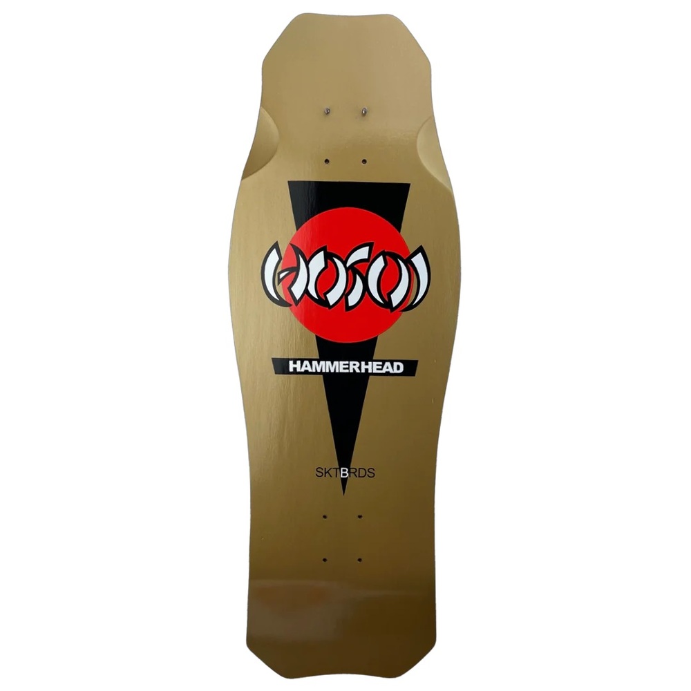 Hosoi Hammerhead Double Take Gold Silver Dip Reissue Skateboard Deck