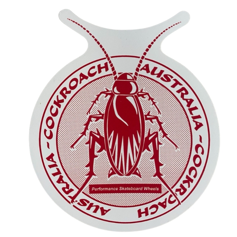 Cockroach Pest Sticker [Colour: Red]