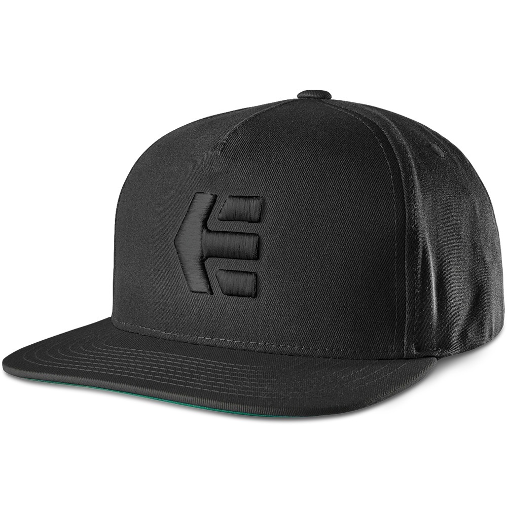 Etnies Icon Black Black Snapback Hat
