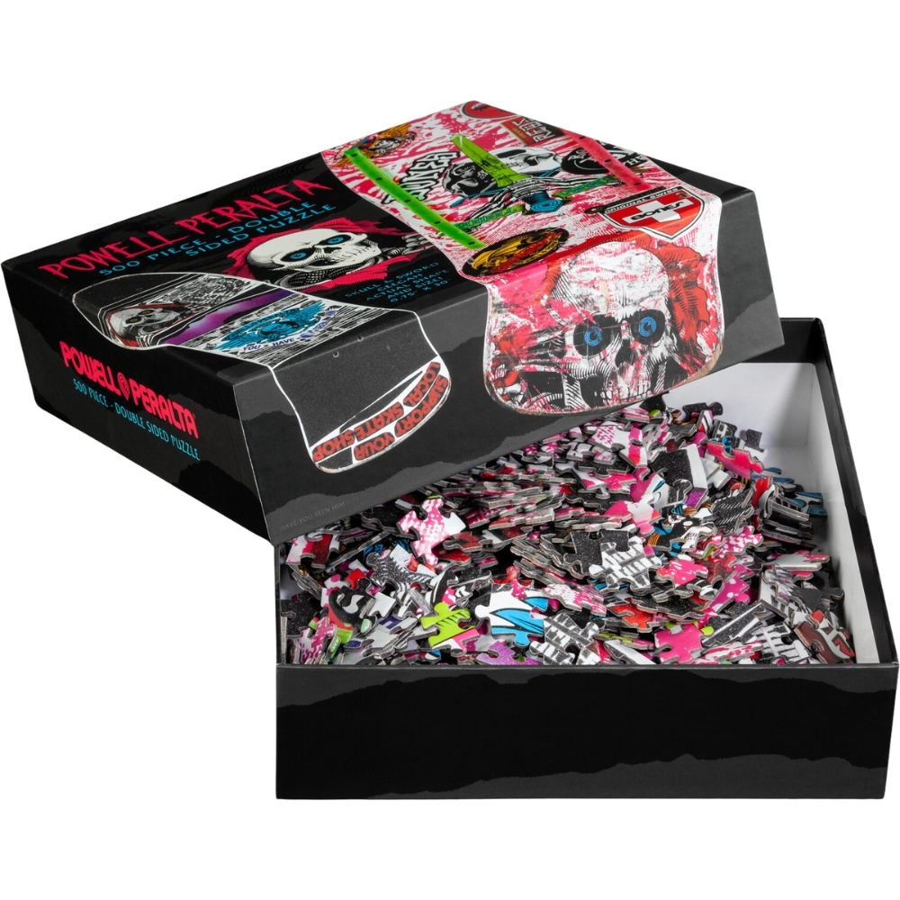 Powell Peralta Skull & Sword Geegah Pink Jigsaw Puzzle