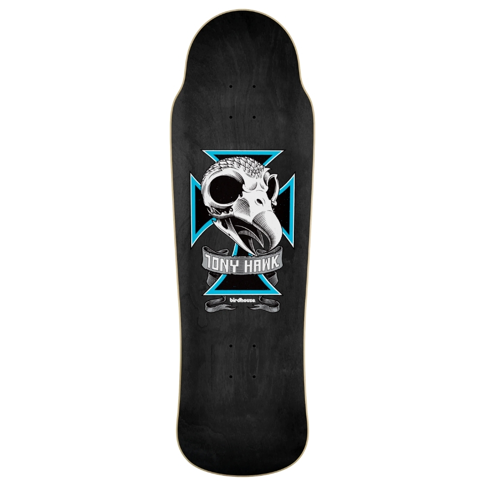 Birdhouse Old School Skull 2 Hawk 9.75 Skateboard Deck