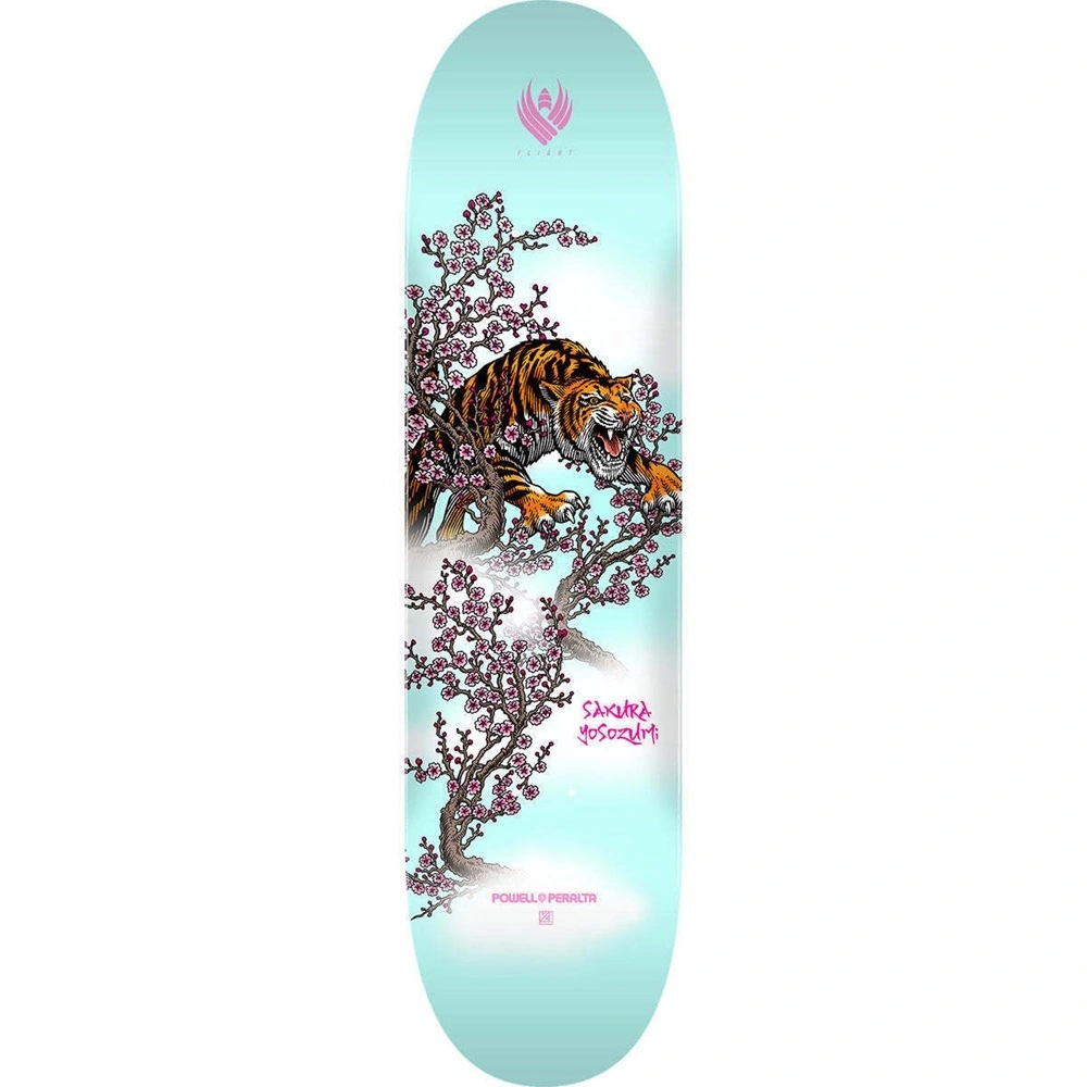 Powell Peralta Flight Yosozumi Tiger Samurai Shape 243 8.25 Skateboard Deck