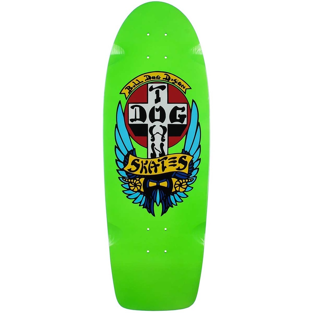 Dogtown Bull Dog OG 70s Classic Lime Green 10.0 Skateboard Deck