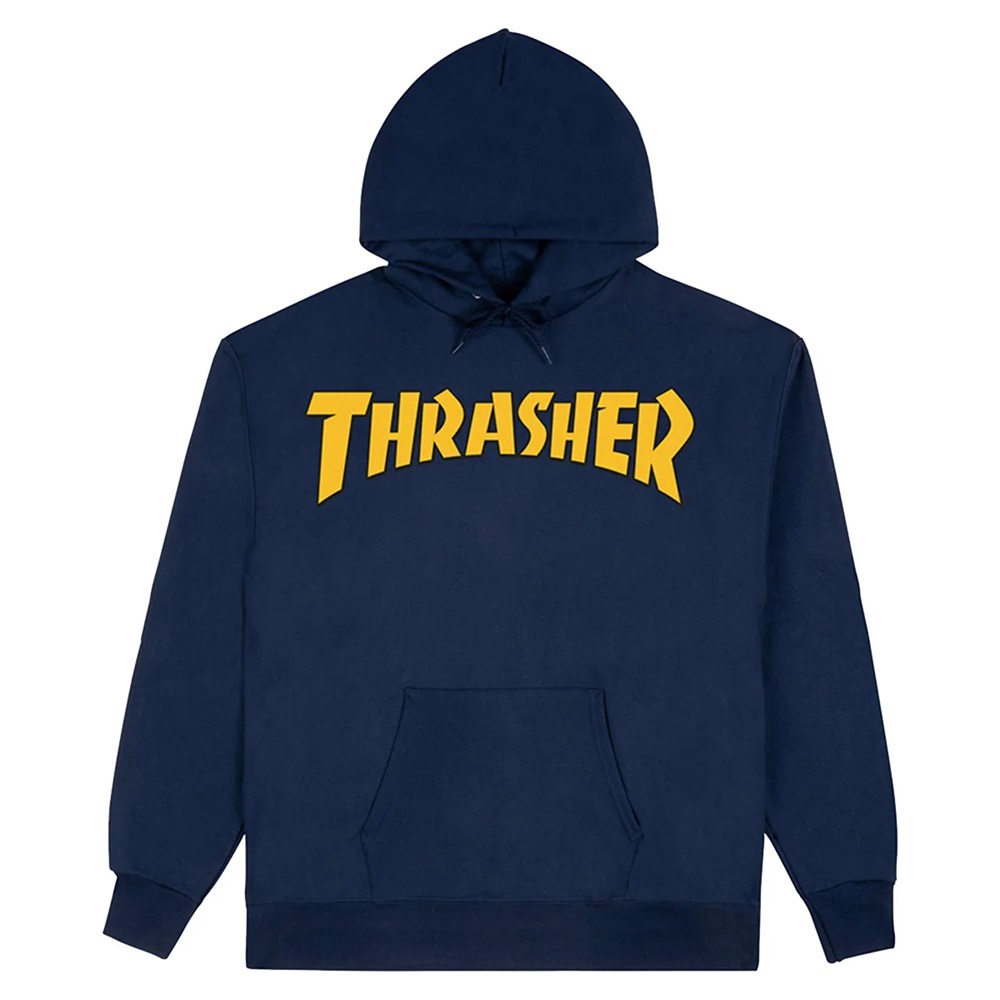 Thrasher Cover Logo Navy Hoodie [Size: L]