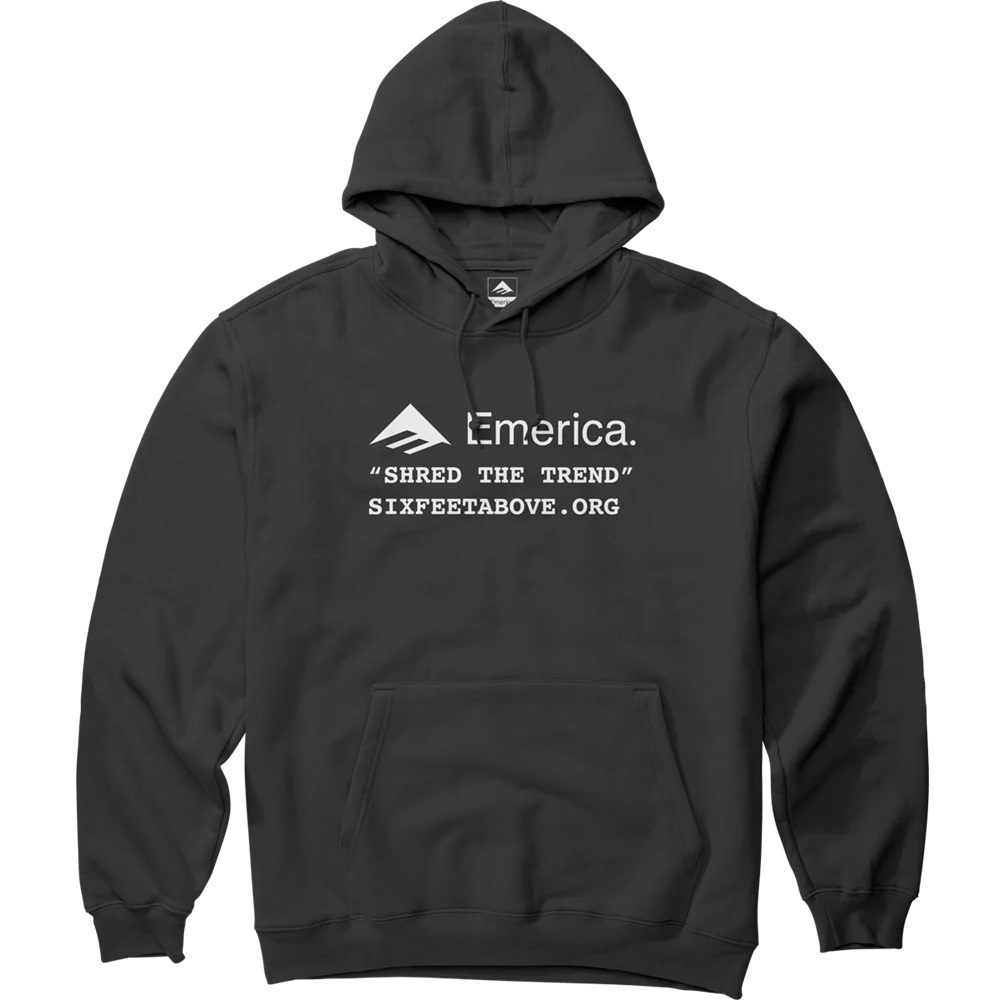 Emerica Six Feet Above Black Hoodie [Size: M]